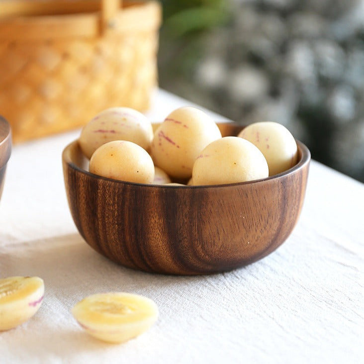 “Akashiya” acacia bowl and salad bowl (8 sizes)