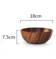“Akashiya” acacia bowl and salad bowl (8 sizes)