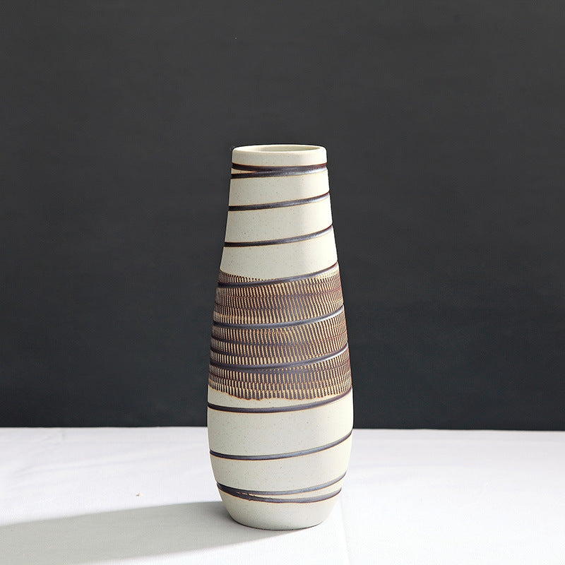 Handmade stoneware vase "Kaze"