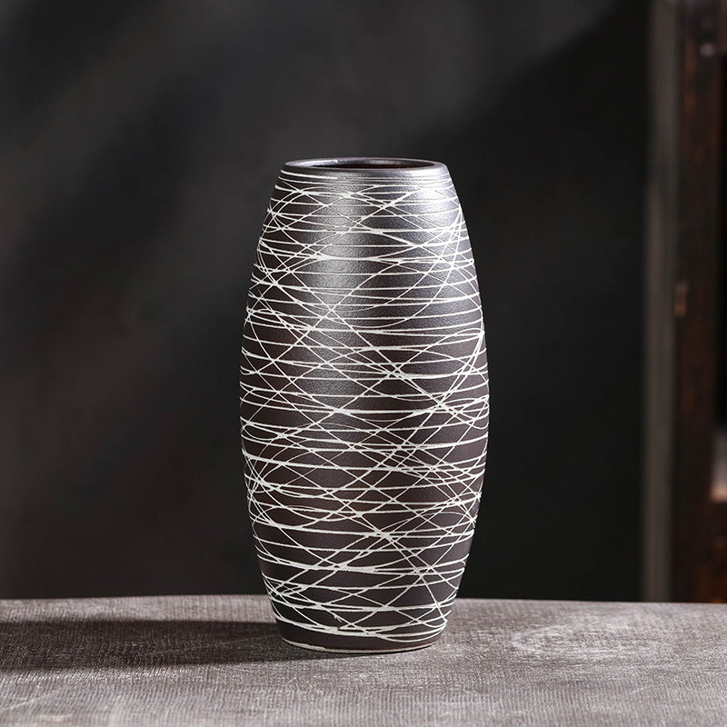 Handmade stoneware vase "Kaze"