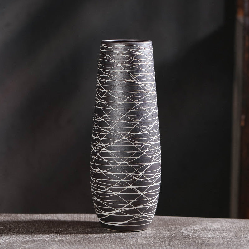Handmade stoneware vase "Kaze"