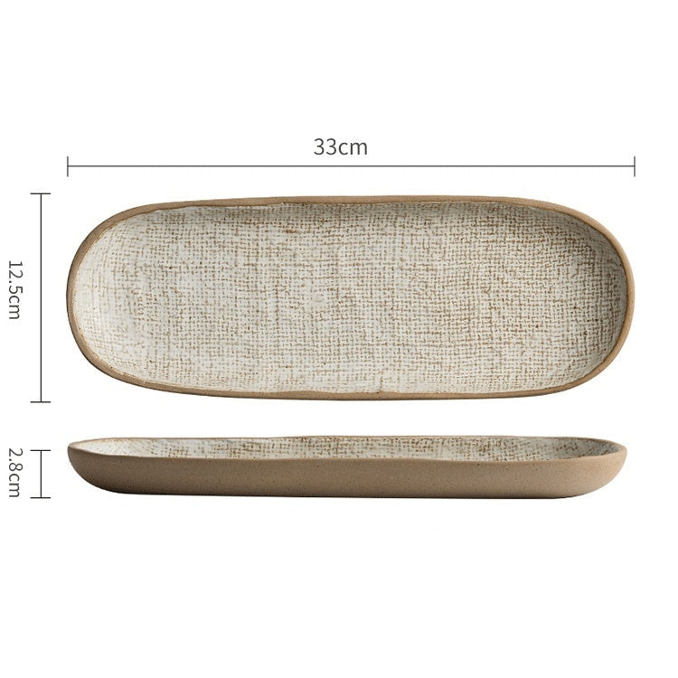 Japanese rectangular dish "Nagare no Kaze"