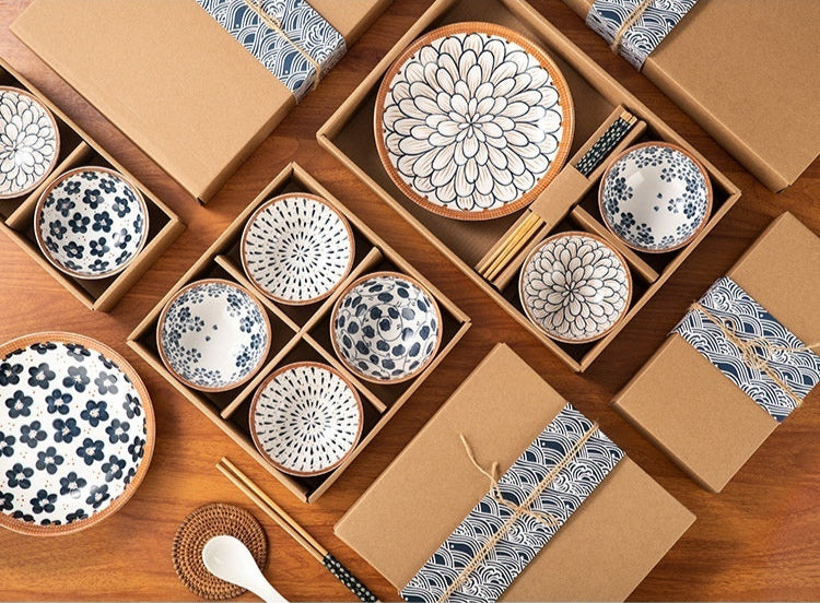 Japanese tableware set "Hanakaze" (6 gift boxes)