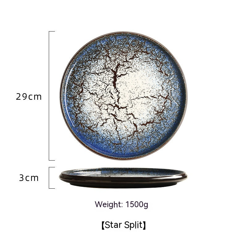 Japanese ceramic plate "Hi to kōri"