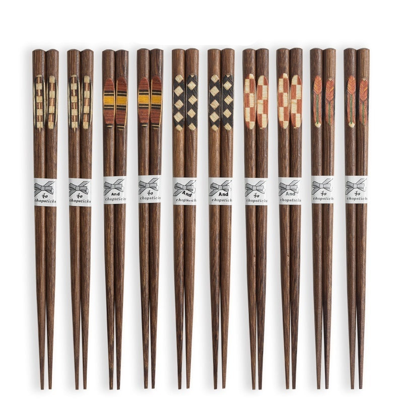 Set of solid wooden Japanese chopsticks "Nagomi"