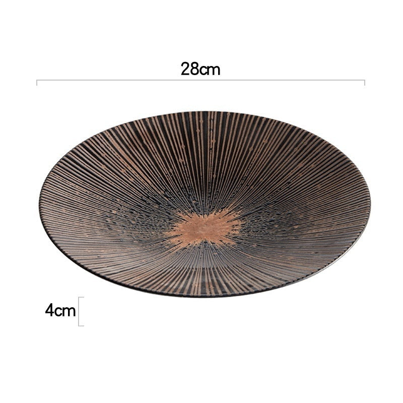 Japanese soup plate "Hikari no Saji"