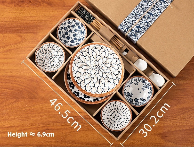 Japanese tableware set "Hanakaze" (6 gift boxes)