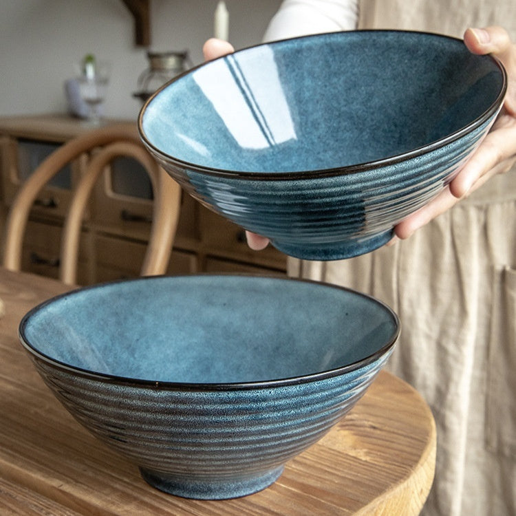 Japanese ceramic ramen bowl "Towada"