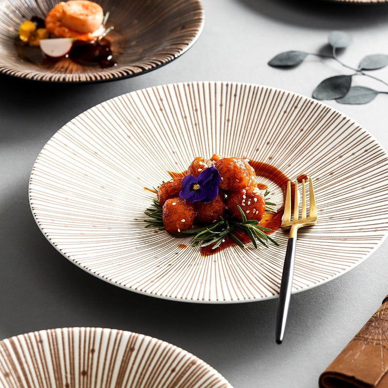 Japanese soup plate "Hikari no Saji"