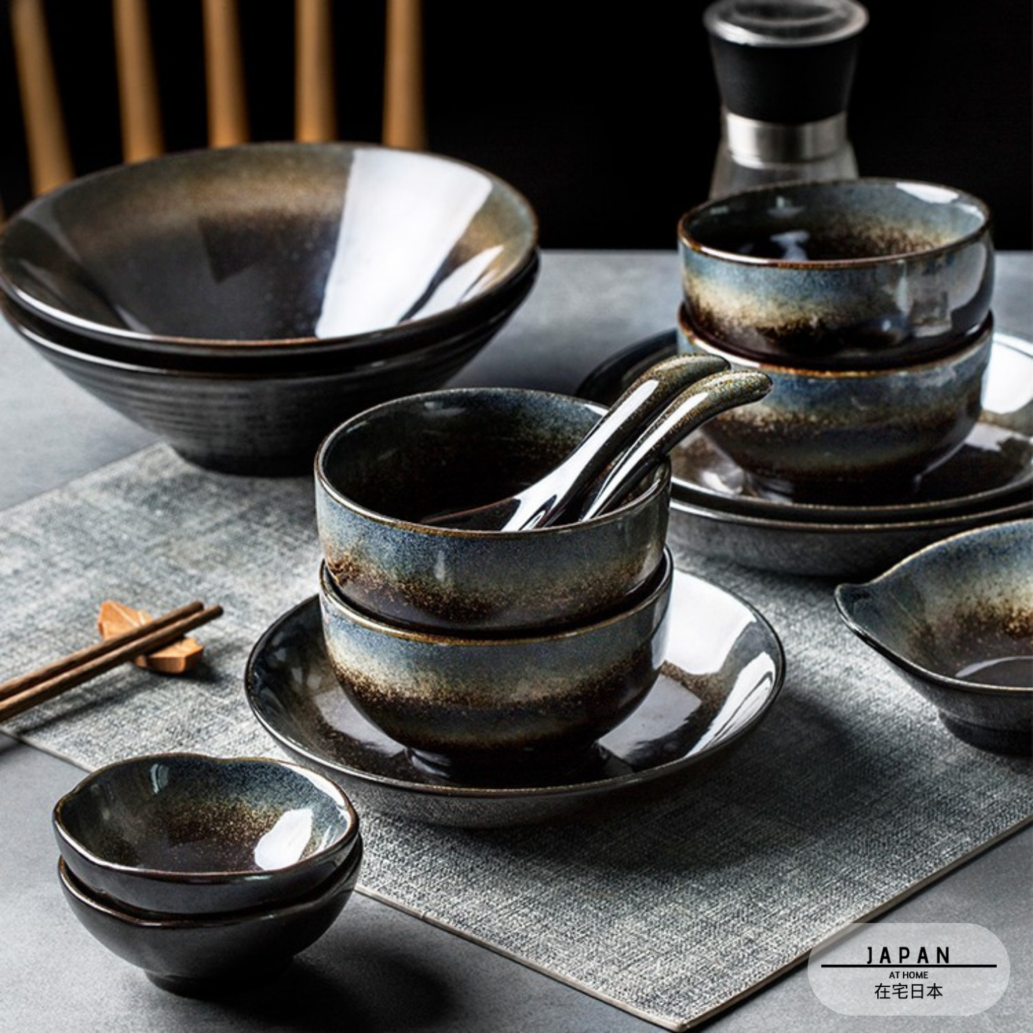 Japanese ceramic tableware "Jigoku"