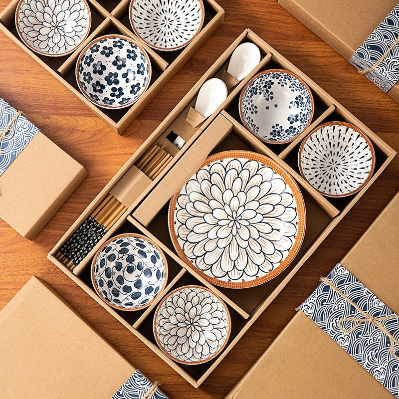 Japanese tableware set "Hanakaze" (6 gift boxes)
