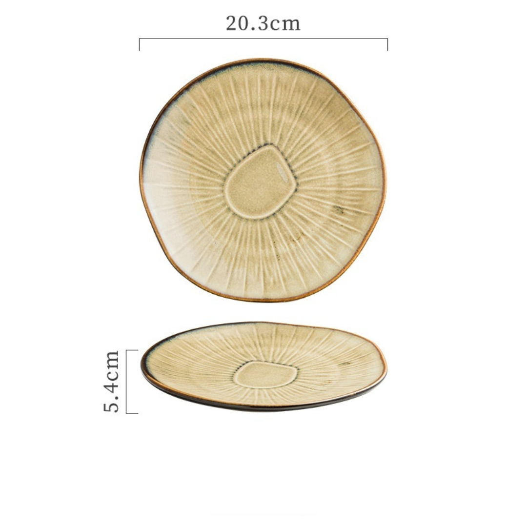 Japanese ceramic plate "Nikkō"