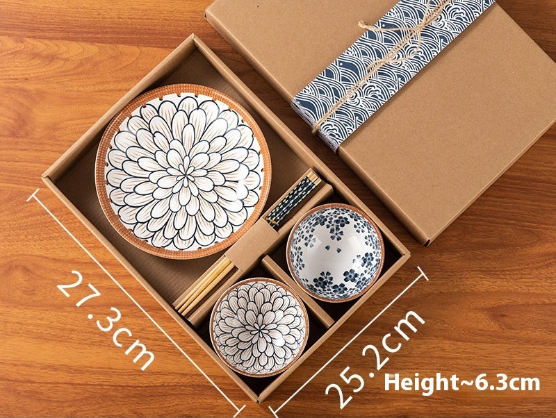 Japanese tableware set "Hanakaze" (6 gift boxes)