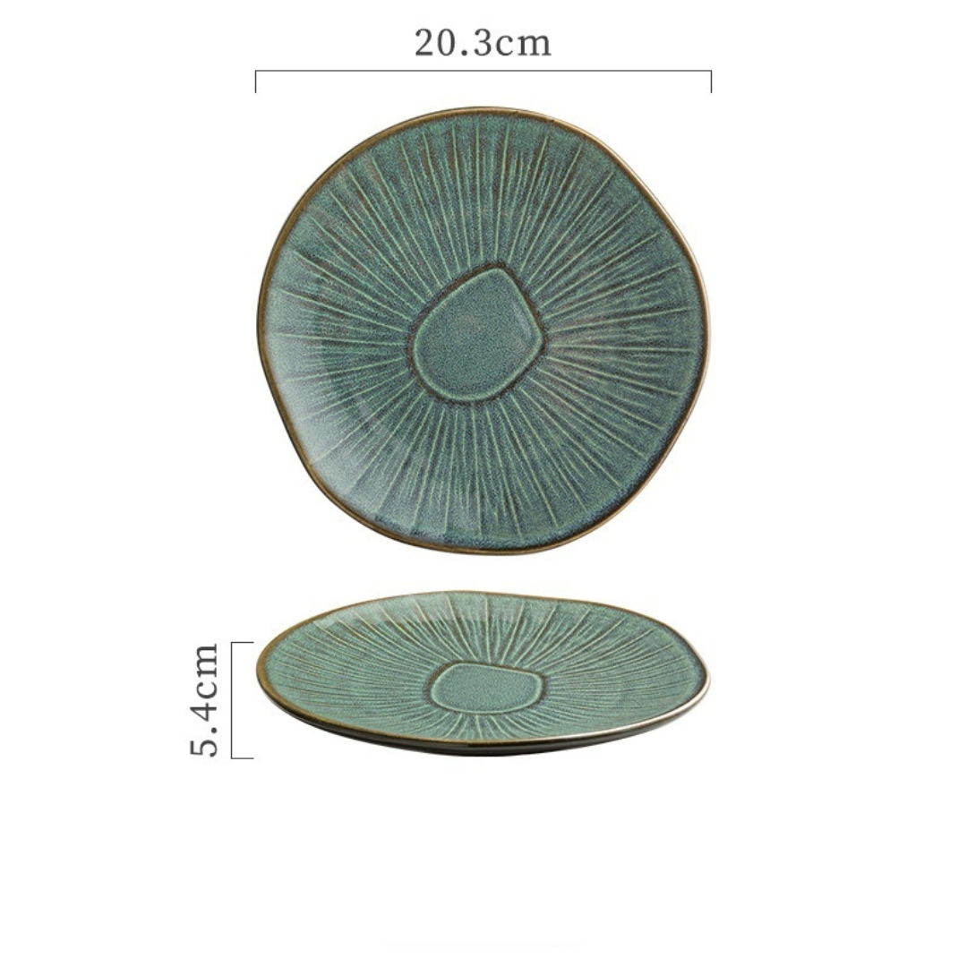 Japanese ceramic plate "Nikkō"