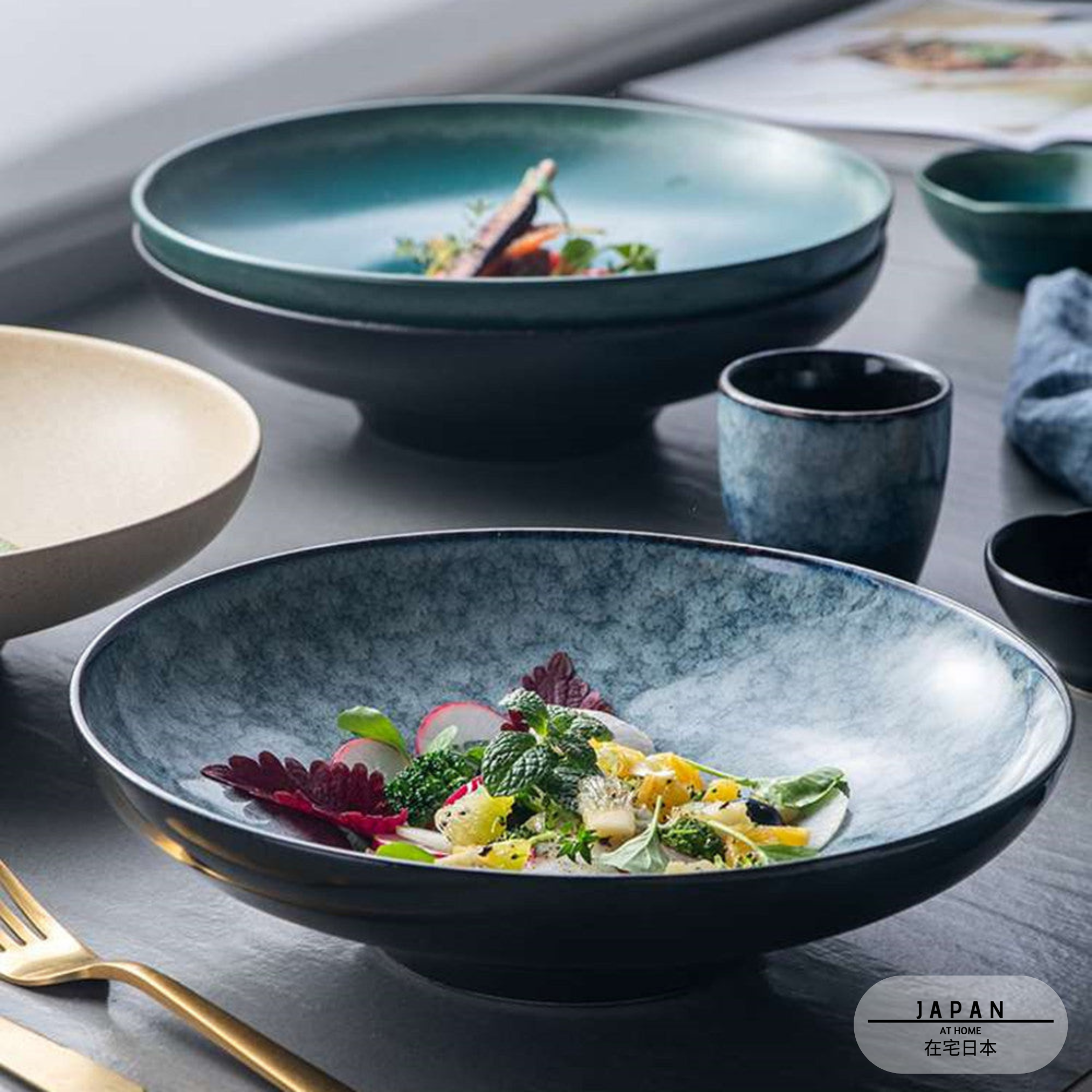 "Seiran" ceramic bowl / deep plate