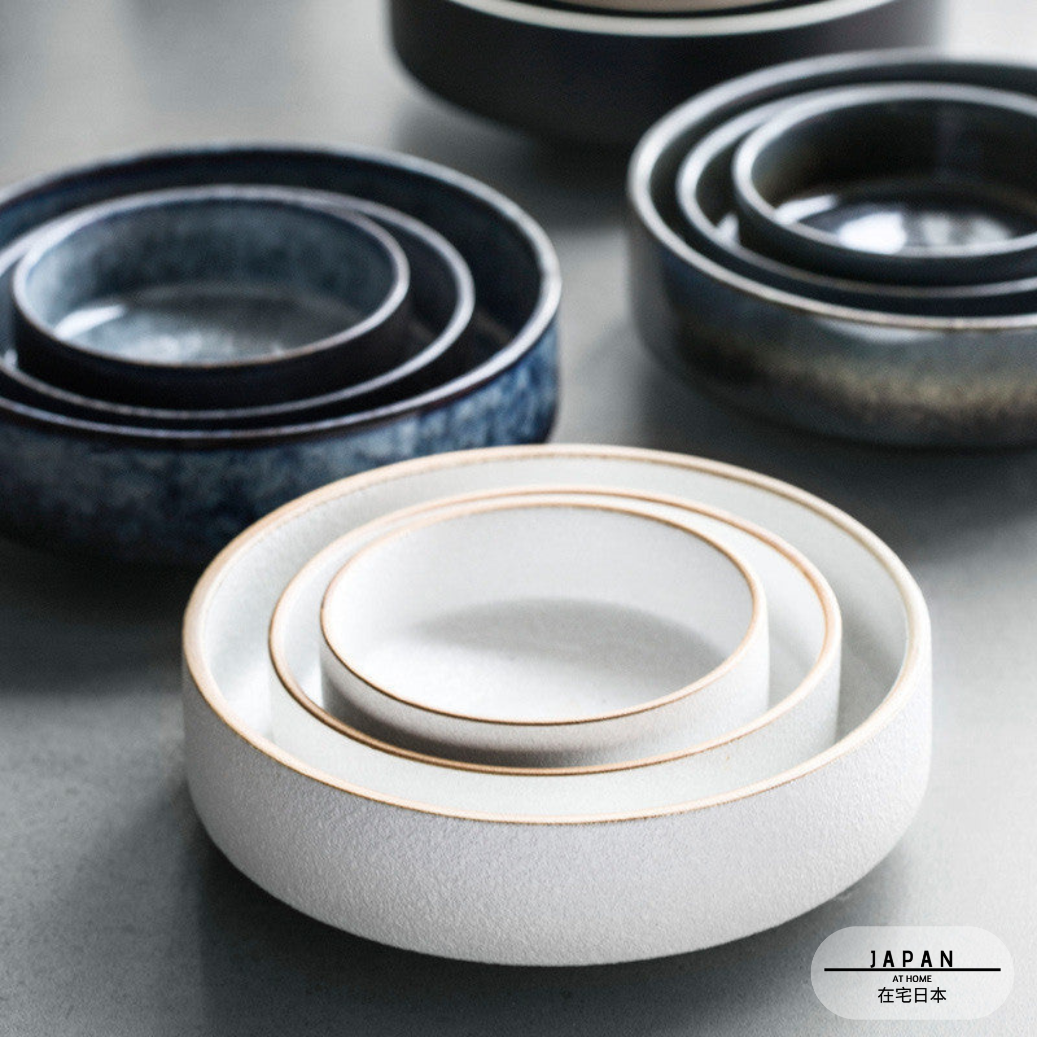 "Kuroto" Ceramic Deep Plate & Bowl