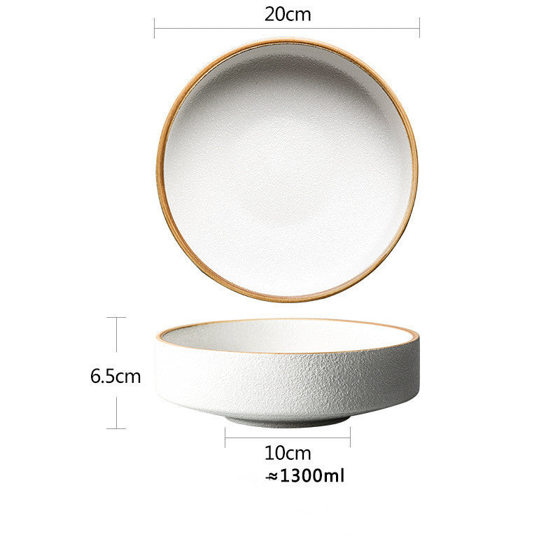 "Kuroto" Ceramic Deep Plate & Bowl