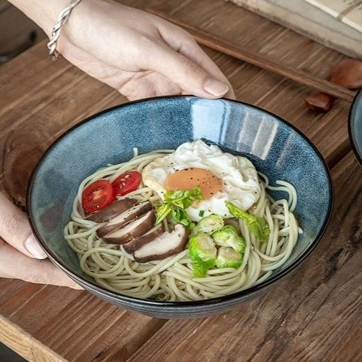 Japanese ceramic ramen bowl "Towada"