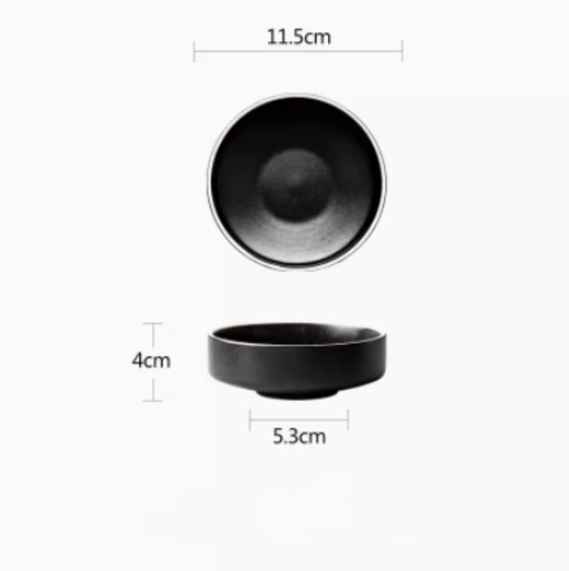 "Kuroto" Ceramic Deep Plate & Bowl