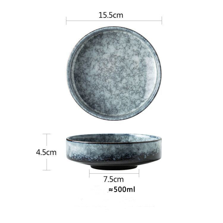 "Kuroto" Ceramic Deep Plate & Bowl