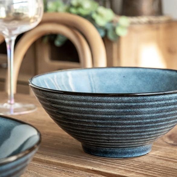 Japanese ceramic ramen bowl "Towada"