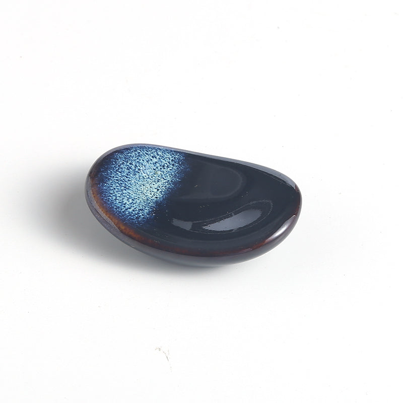 Kiln Retro Ceramic Chopstick Holder Pillow Shaped