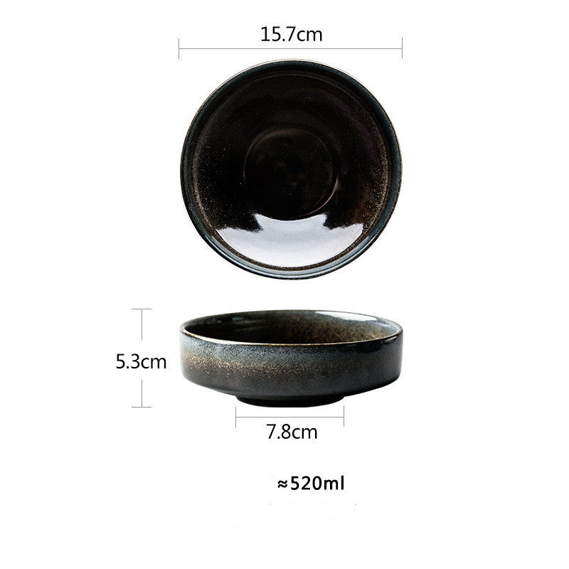 "Kuroto" Ceramic Deep Plate & Bowl