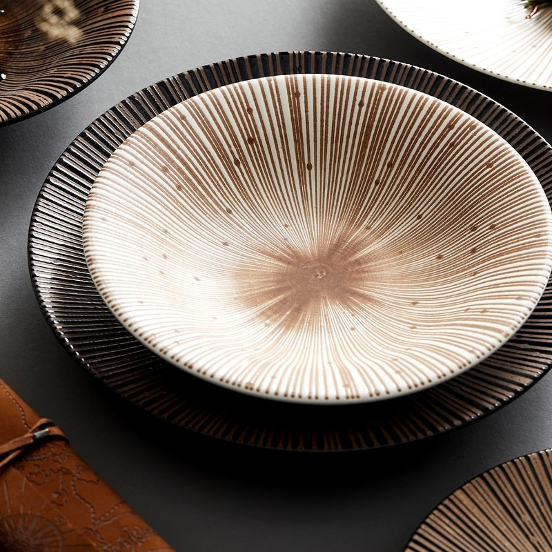 Japanese soup plate "Hikari no Saji"