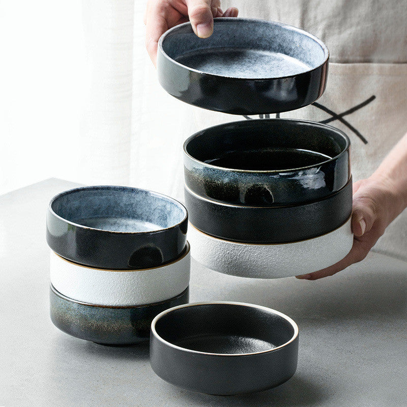 "Kuroto" Ceramic Deep Plate & Bowl