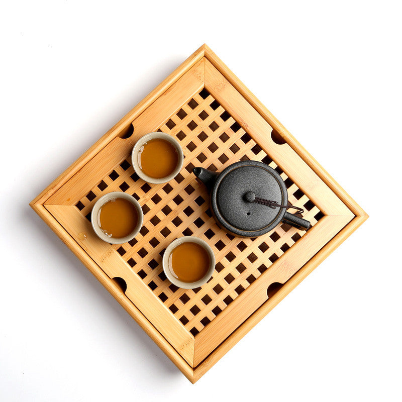 High-end “Japanese Ceremony” tea tray made of natural bamboo