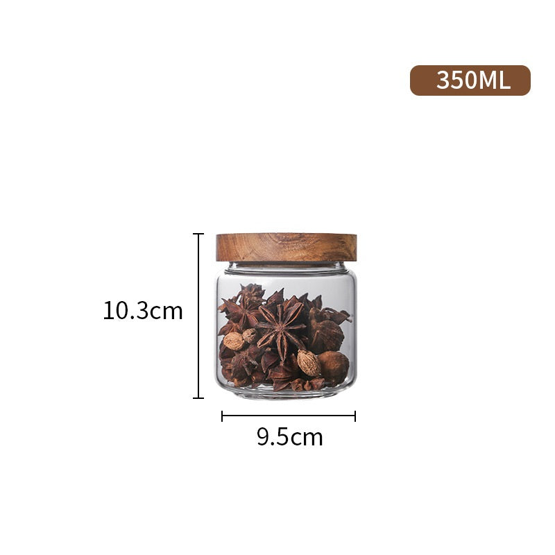 Glass jar with lid "Akashia"