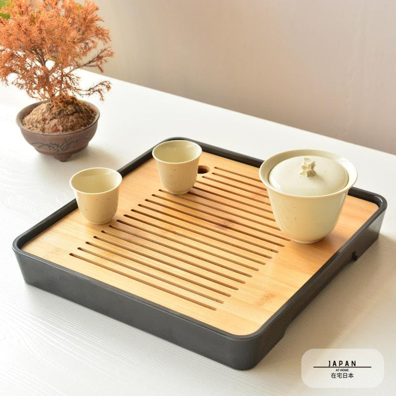 Japanese bamboo ceremony tea tray