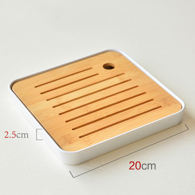 Japanese bamboo ceremony tea tray