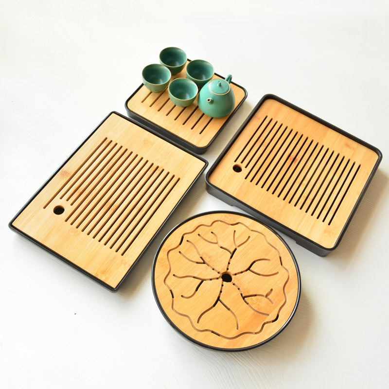 Japanese bamboo ceremony tea tray