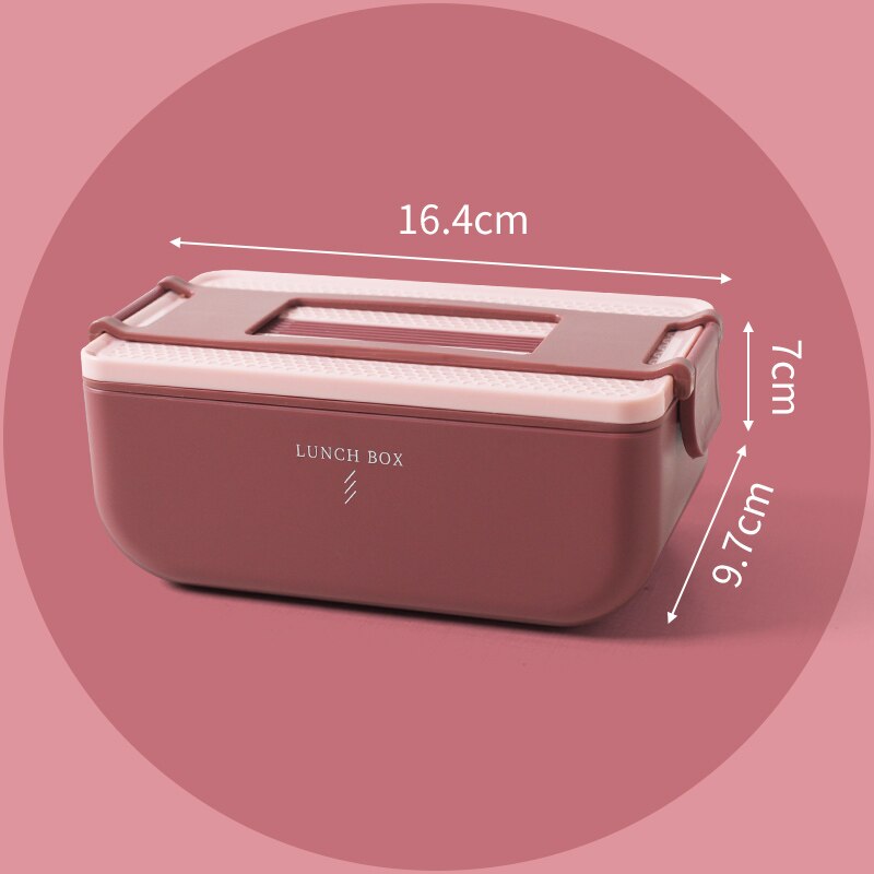 Portable bento box with compartments