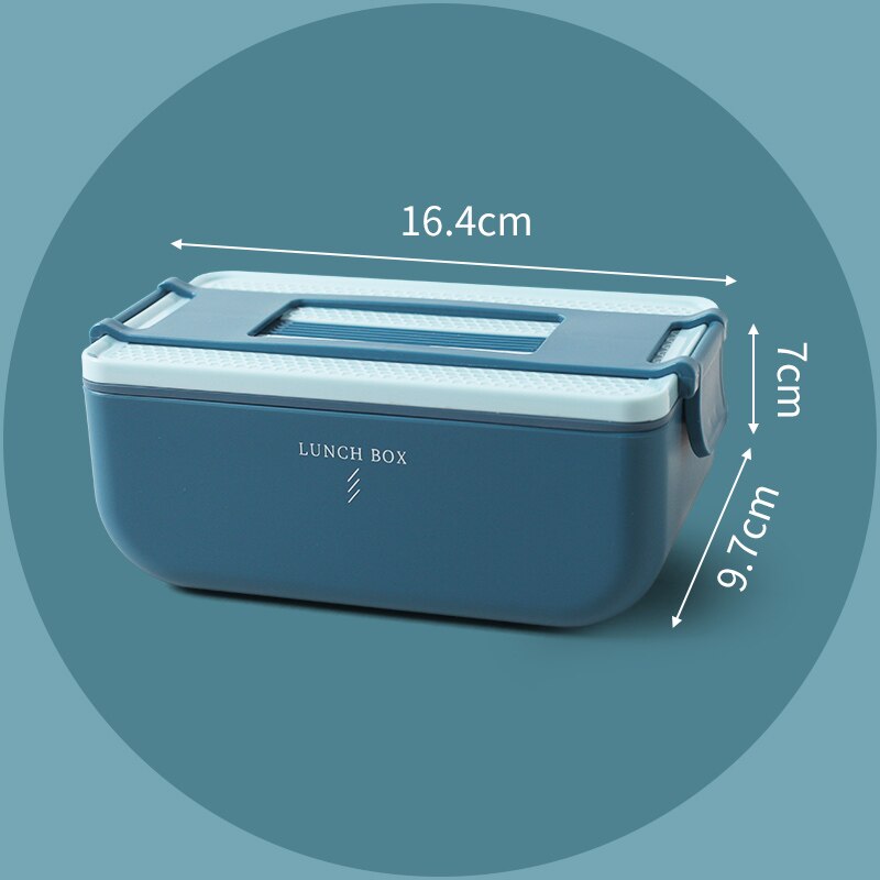 Portable bento box with compartments