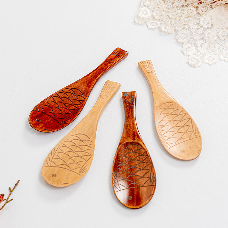 Wooden rice spoon