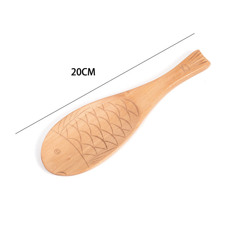 Wooden rice spoon