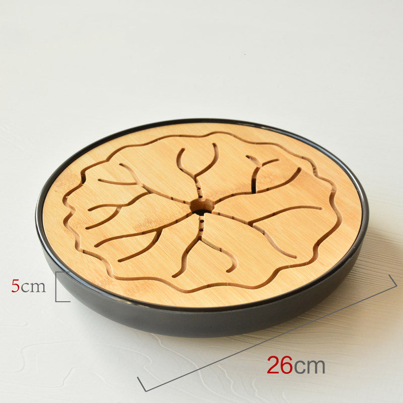 Japanese bamboo ceremony tea tray