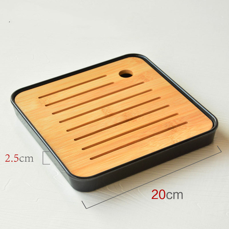 Japanese bamboo ceremony tea tray