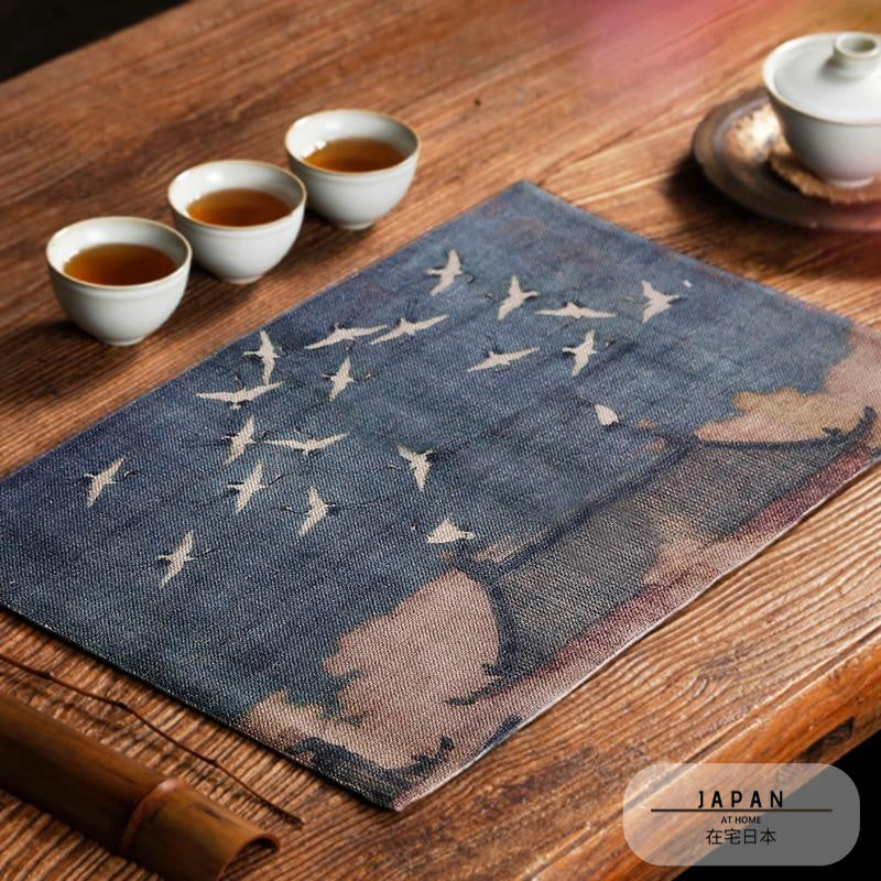Vintage Japanese canvas placemat