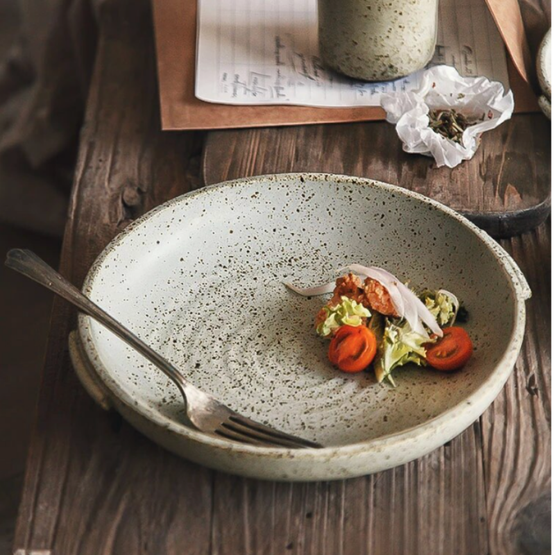 Japanese ceramic plate "Watsuji"