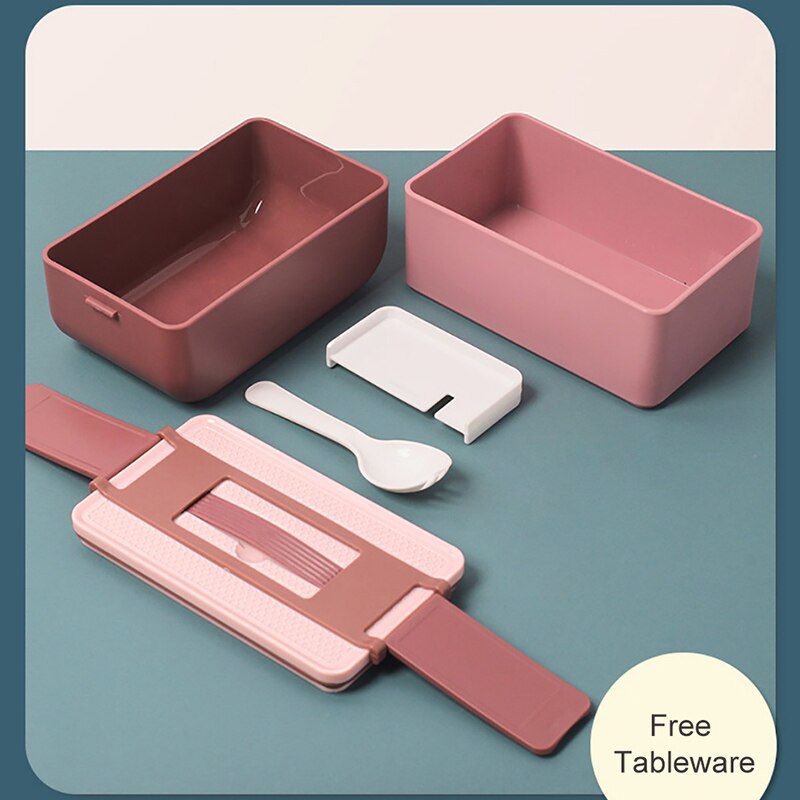 Portable bento box with compartments