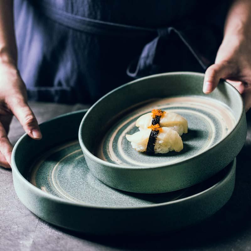 Japanese ceramic plate "Azami"