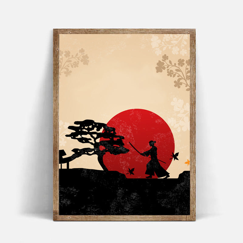 Japanese posters in the "Ink Drawing" style