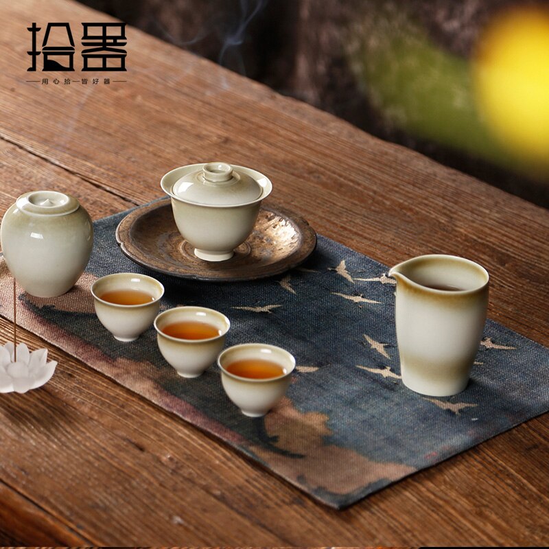 Vintage Japanese canvas placemat