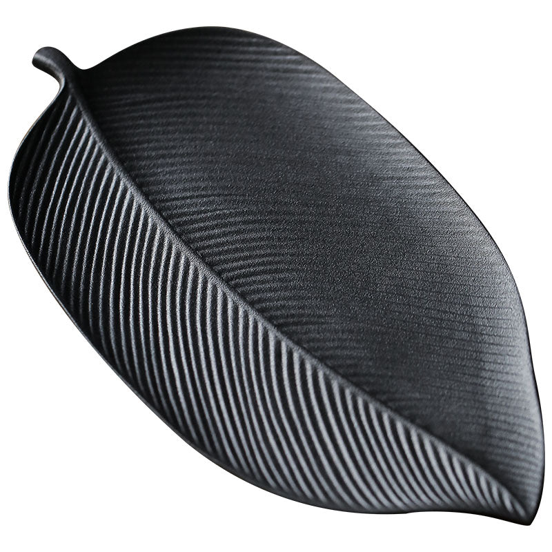 Modern Japanese tea tray "Leaf pattern"