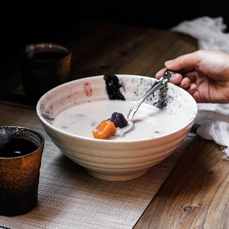 "Tsukuda" ceramic ramen bowl