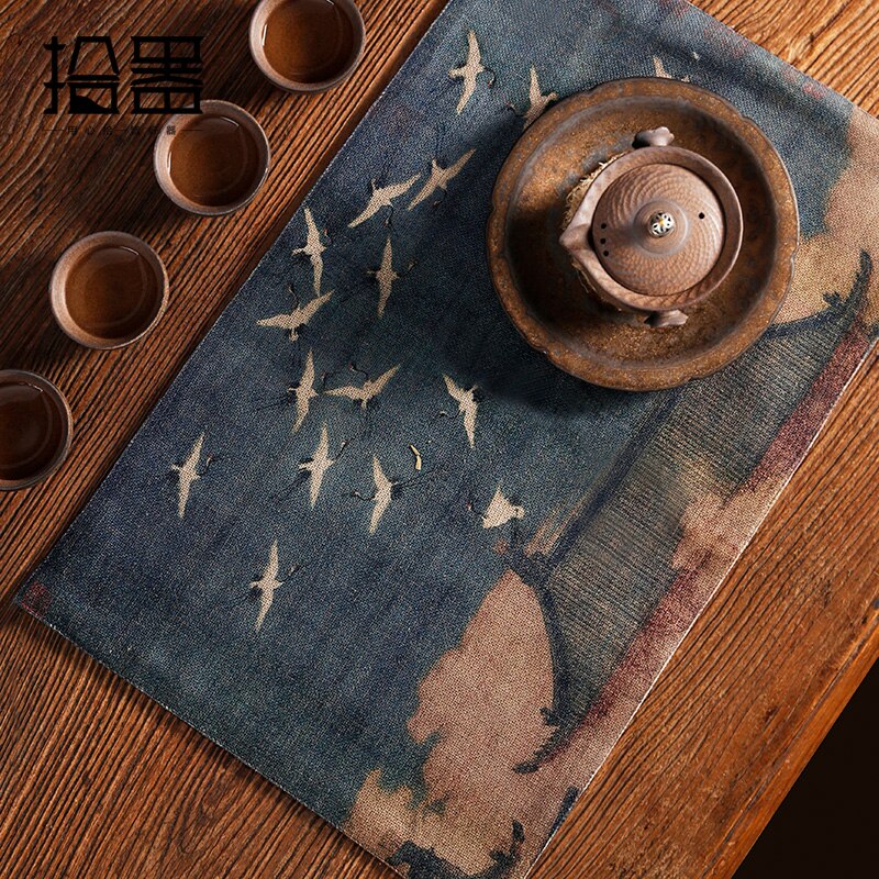 Vintage Japanese canvas placemat