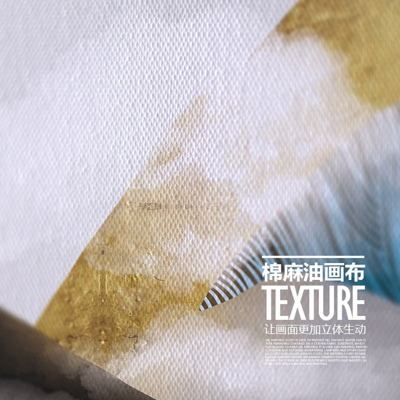 Japanese poster - Abstract landscape, "Golden Mountain"